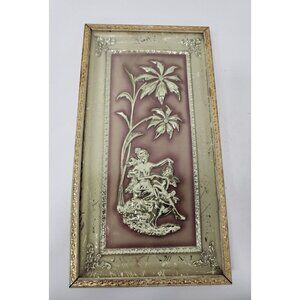 Vintage Four Seasons By Metalcraft Winter 3D Victorian Framed Wall Art Decor